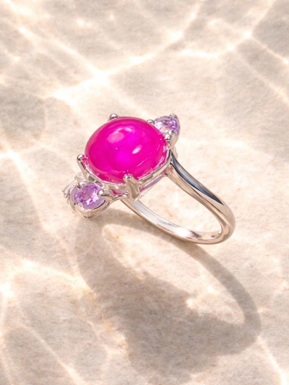 Ruby & Amethyst Ring - Picture 10 of 11